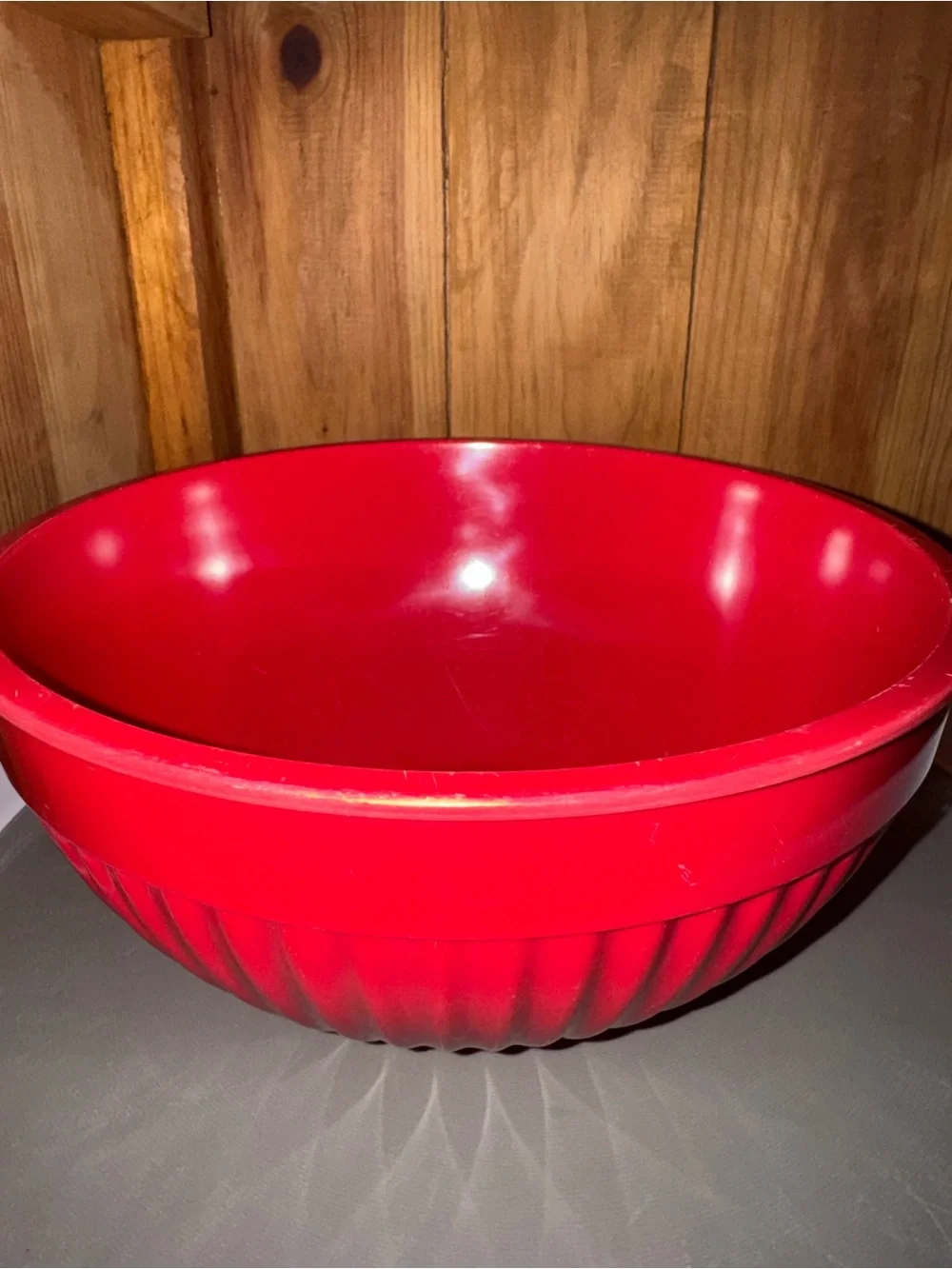 Red Mixing Bowl - Durable Kitchen Serving Bowl